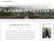 Tablet Screenshot of naturallykristina.com